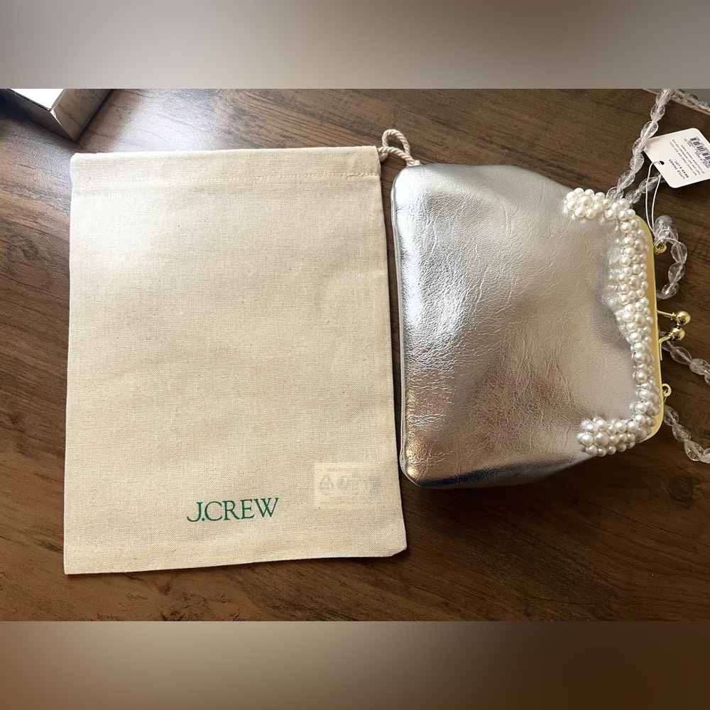 J. Crew Girls' pearl-embellished coin purse with beaded strap - Picture 7 of 7